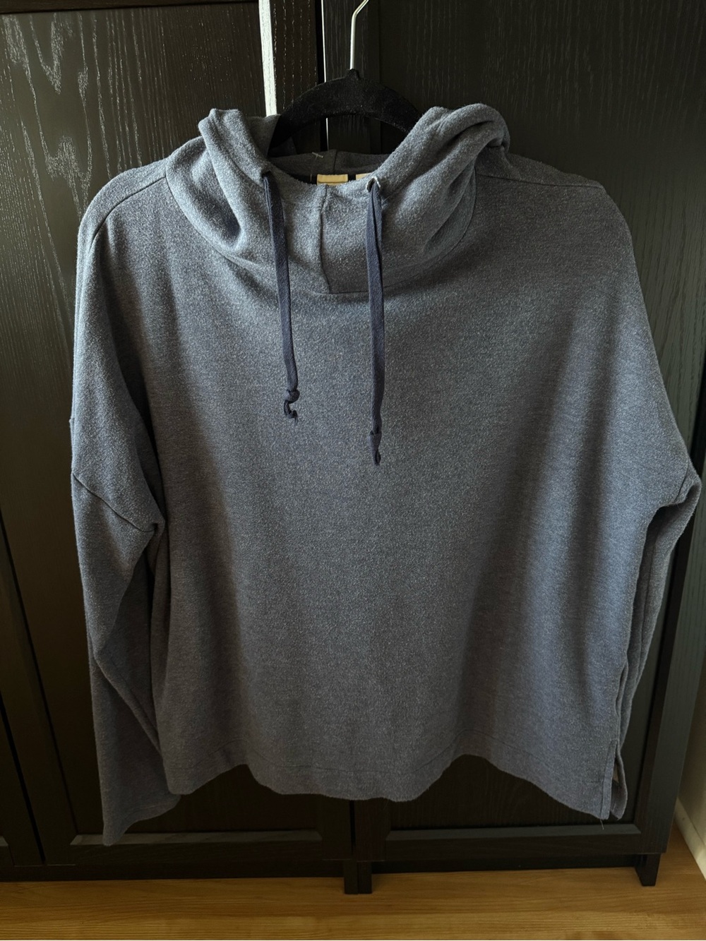 GAP Women's Heather Gray Cowl Hooded Sweater